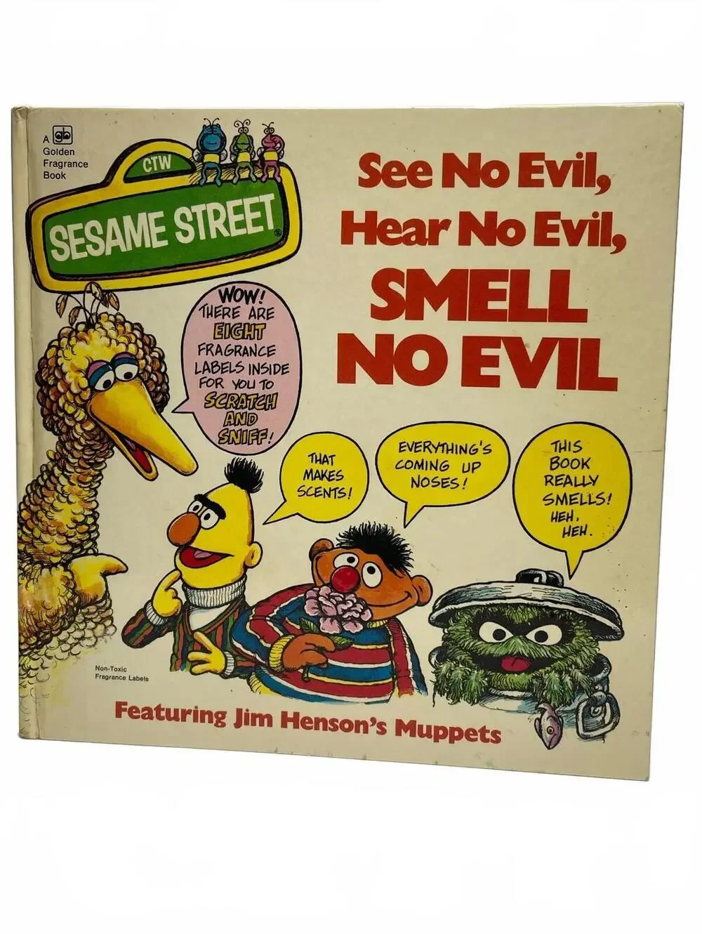 1976 Sesame Street See No Evil, Hear No Evil, Smell No Evil Book Jim Henson